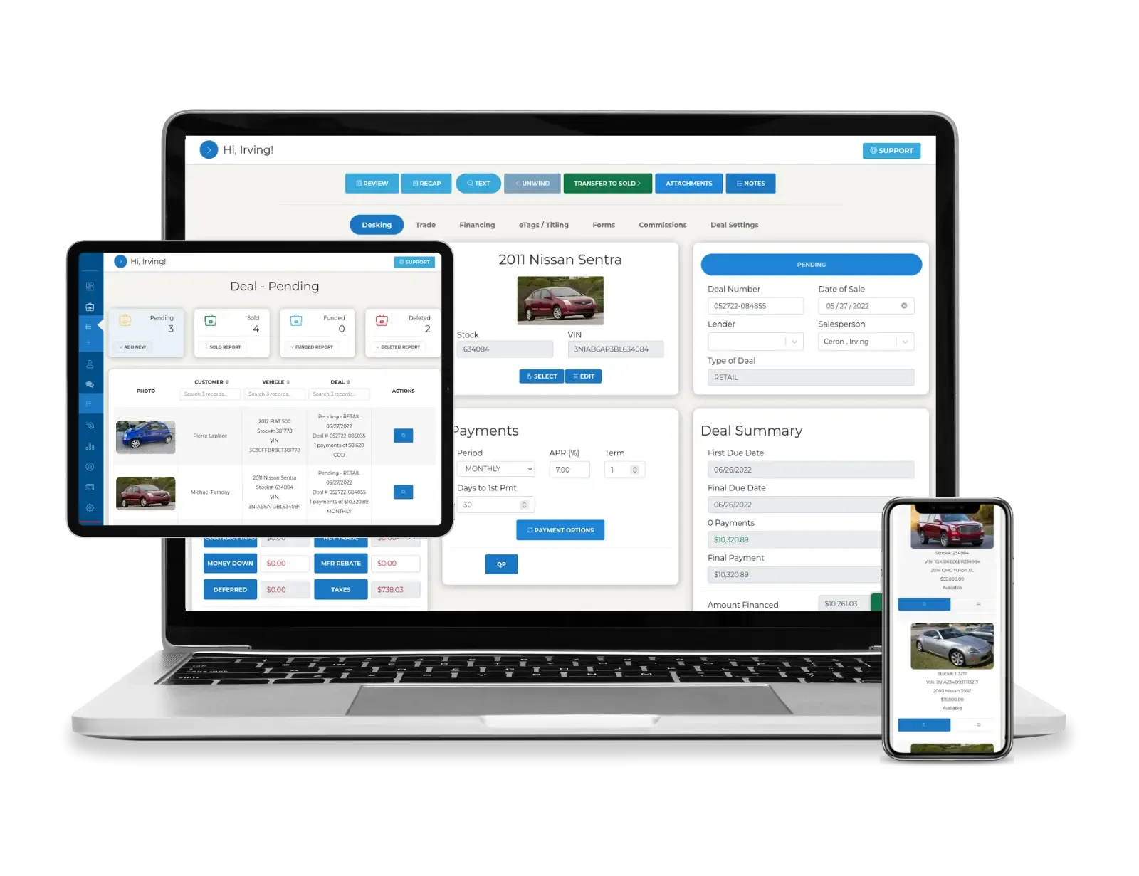 Screenshot of Dealerclick platform dashboard